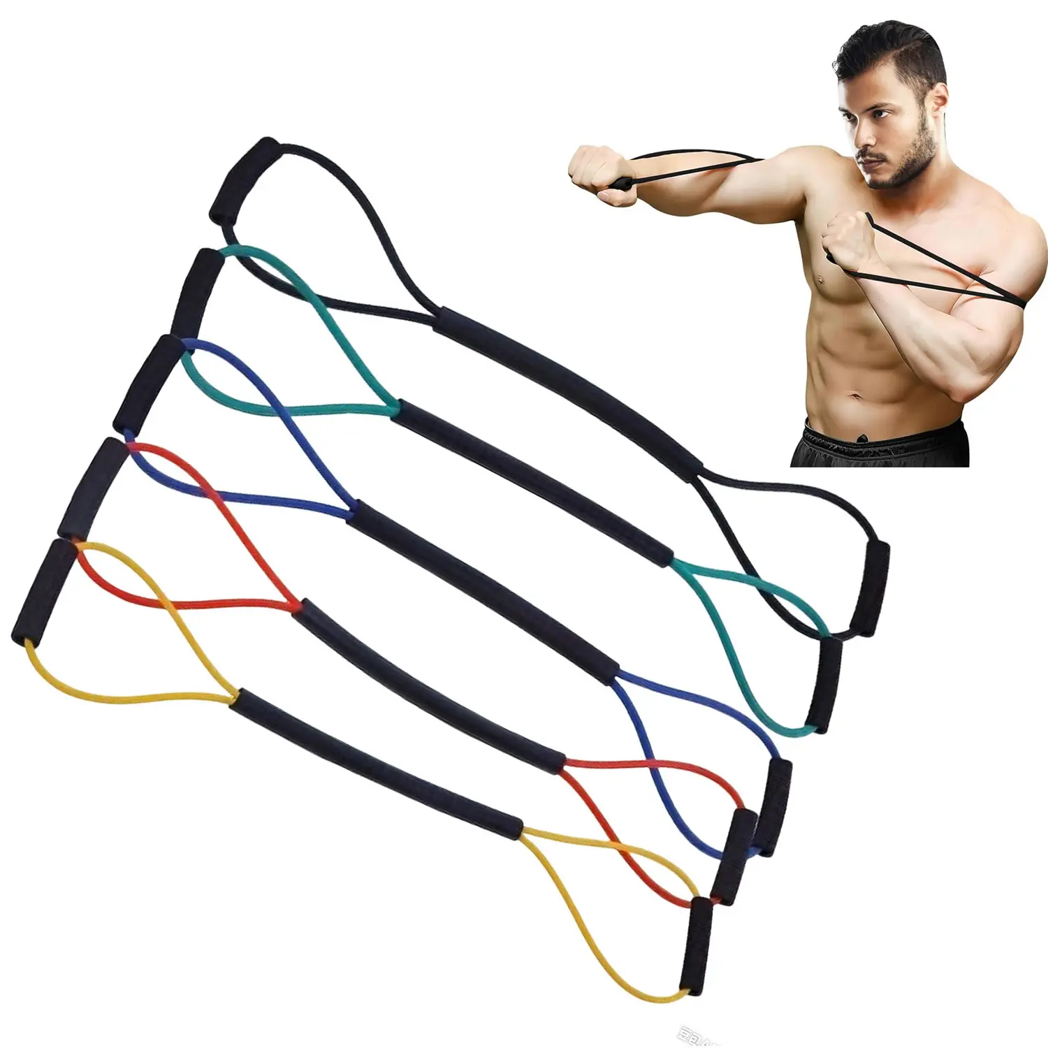 Boxing Resistance Band - Fast Punches & Power - Boxing Training Gear - Workout Bands - Full-Body Cardio Training - Ultra Portable & Lightweight - 15 lb to 35 lb Options - Home Gym Workout Kit - Fitness Training Band - Workout Equipment