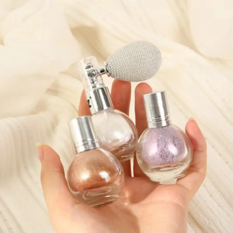Body Glitter Spray Set, Multicolor Sparkle Powder Highlighter for Party, Festival, and Haliday Makeup, Airbrush Kitfor Face, Hair, and Body Long-Lasting Shimmer Summer Makeup