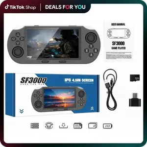 Lynx Core SF3000 Retro Handheld Game Console 4.5 Inch IPS Screen 3000mAh Battery Portable Gaming Set with 64GB TF Card Ideal Gift for Boys and Gamers