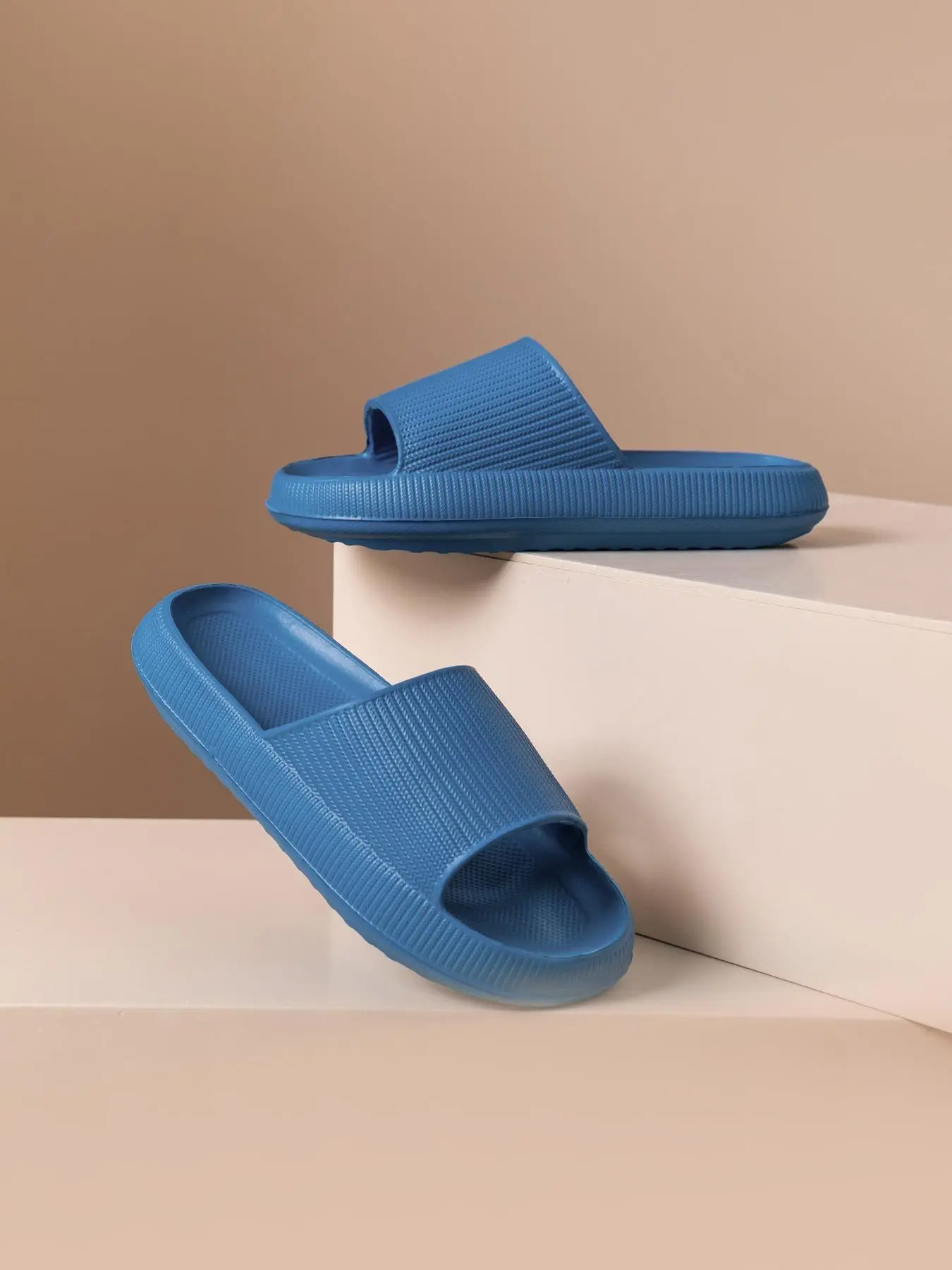 Unisex Simple Style Plain Color Slides, Casual Comfortable Home Slippers, Soft Comfortable Slippers for Indoor & Outdoor Wear, Cute Soft Slippers, Trendy Casual Slippers, Flipflop, Beach Slippers, Footwear