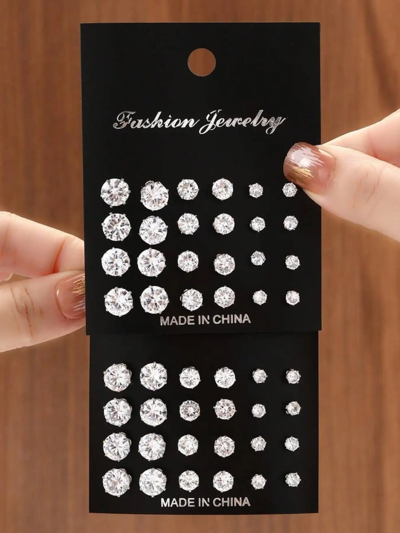 24/48-Piece Sparkling Cubic Zirconia Stud Earring Sets, Elegant Minimalist Fashion Jewelry, Perfect for Parties, Dates, and Daily Wear