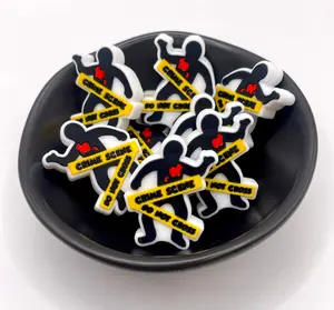 Crime Scene Do Not Cross Focal Bead