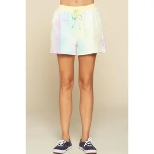Tie-dye Printed Jersey Shorts