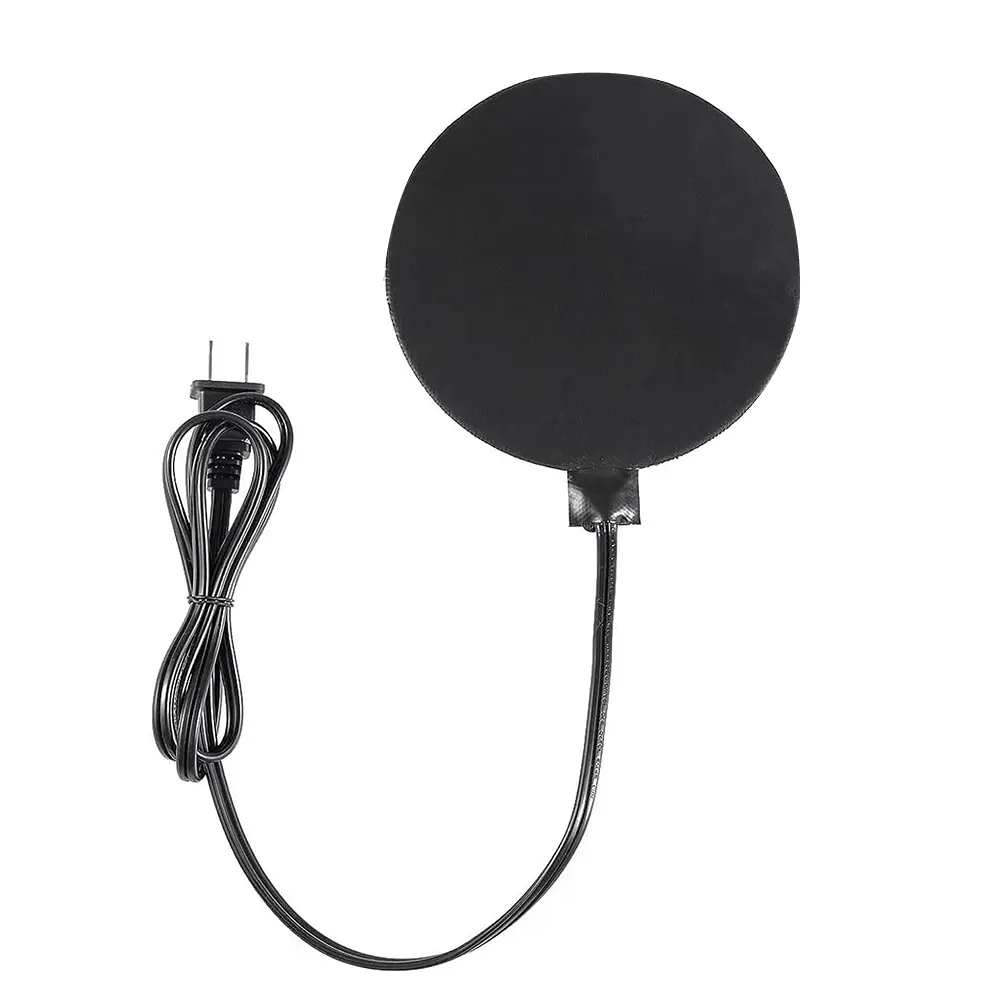 24.5cm Poultry Water Heater Chicken Water Heater Base 60W Deicer Heated Base Chicken Drinker Heated Pad US Plug