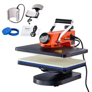 【Spotlight Day】VEVOR 5-in-1 Heat Press Machine, 12" x 15" Fast Heating, 360 Swing Away Digital Sublimation Transfer, T-Shirt Vinyl Transfer Printer for Banners Canvas Bag Shirts Pillow Cups Tested to UL Standards