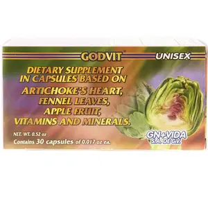 ALCACHOFA Artichoke Capsules, Nutritional Wellness Formula, 30 Capsules Vitamin
