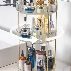3layers360° Rotating Makeup Storage Box