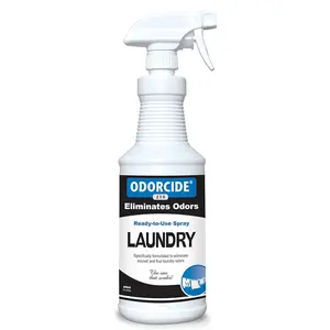 Odorcide – 32 oz Fresh Linen Scent Spray Laundry Odor Eliminator for Strong Odor, All Laundry Uses (32 oz)
