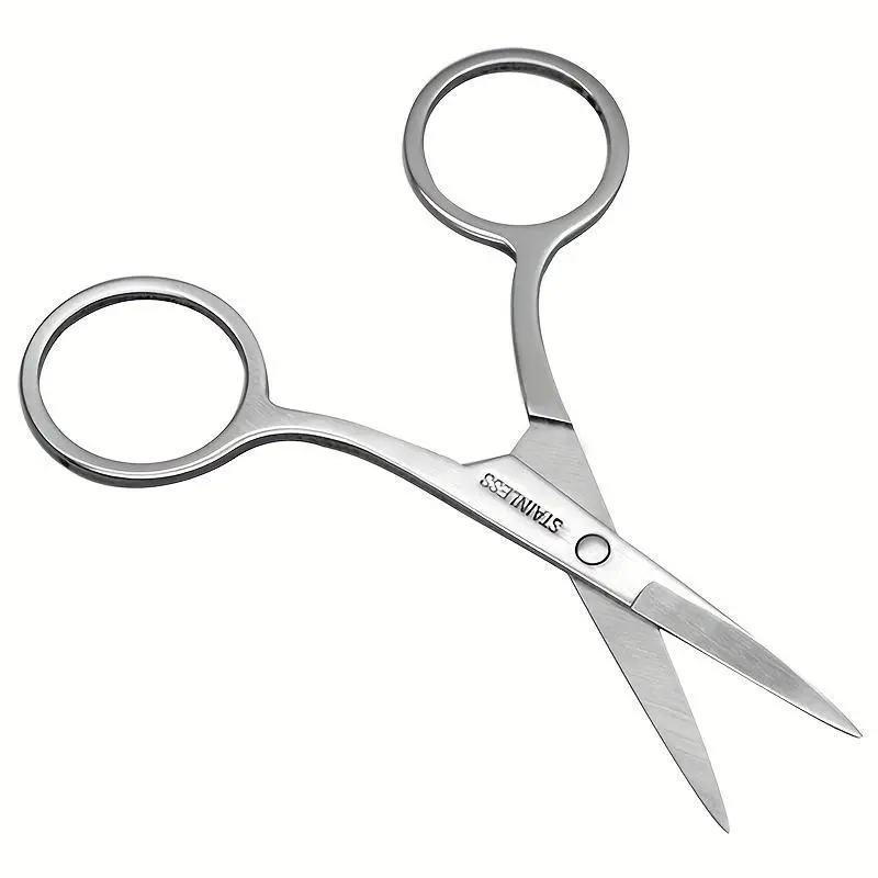 1pc Stainless Steel Cross Stitch Scissors Beauty Scissors Pointed Straight Head DIY Hand Tools For Cutting Thread Sewing Scissors Lace Scissors Cutting Supplies