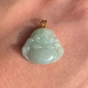 Green jadeite Jade Buddha pendant