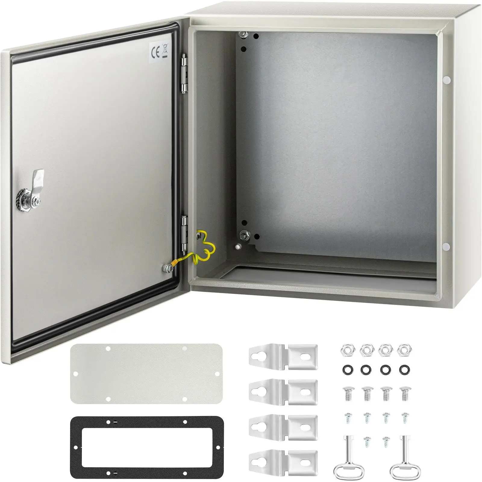 【Summerfinds】VEVOR NEMA Steel Enclosure, 16 x 16 x 8\'\' NEMA 4X Steel Electrical Box, IP66 Waterproof & Dustproof, Outdoor/Indoor Electrical Junction Box, with Mounting Plate