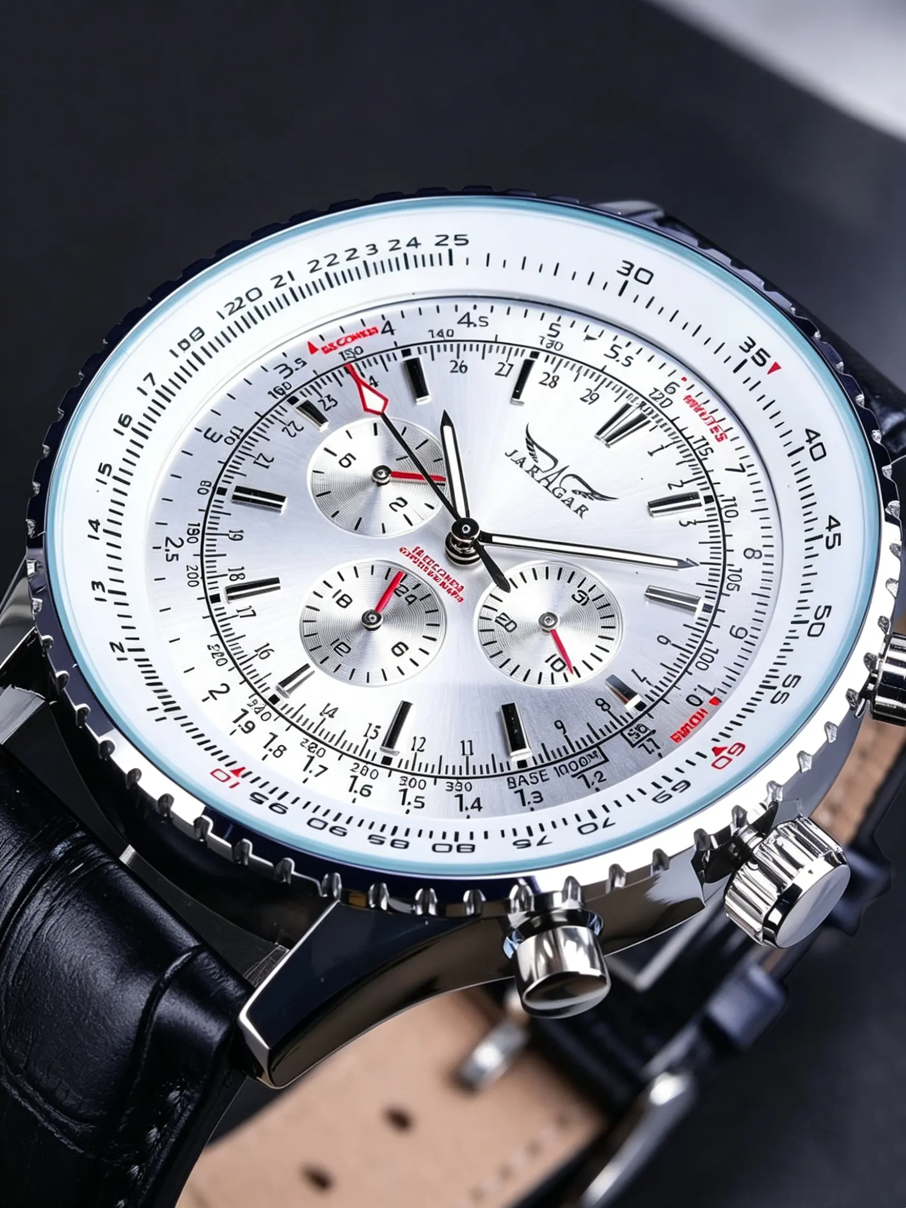 Luxury Pilot Men's Automatic Mechanical Watch, Military Multifunctional Large Analog Dial, Premium Leather Strap, Top Brand Luxury Clock, Automatic Watches