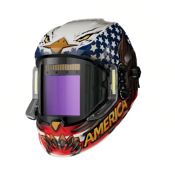 ANDELI Auto-Darken Solar Powered Welding Helmet - 180° Large Screen, 4 Arc Sensors, Adjustable Shade, DIN16 Protection, True Color Viewing, Inside Welding Mask