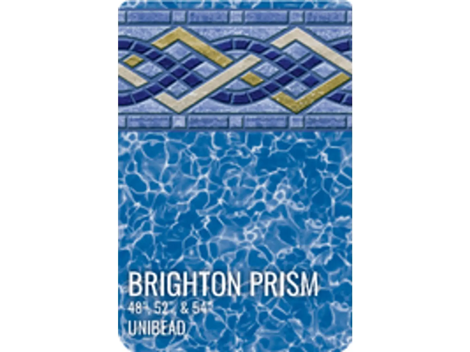 GLI Pool Products 050024RDBPMUB48 Unibead J-Hook Replacement Pool Liner, 24ft x 48" Round Brighton Prism, Snap-In Fit, Flexibility and Ease of Installation, Consistent Fit, Neat Appearance
