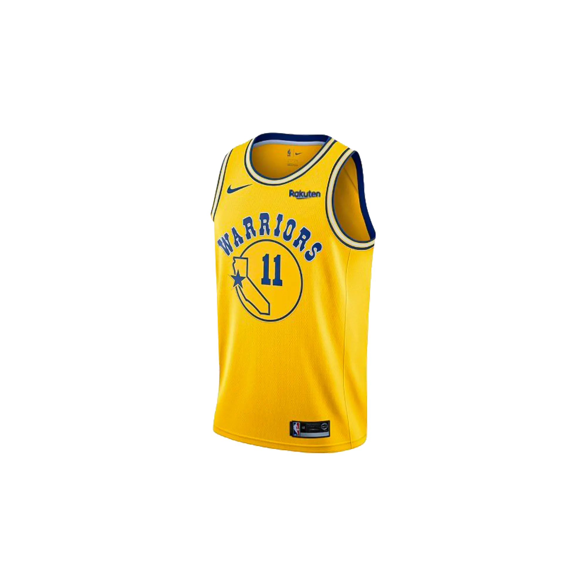 NBA GS Warriors 11 Thompson Gold Swingman Jersey GS "Yellow" 9Z2B7B1AP Thompson