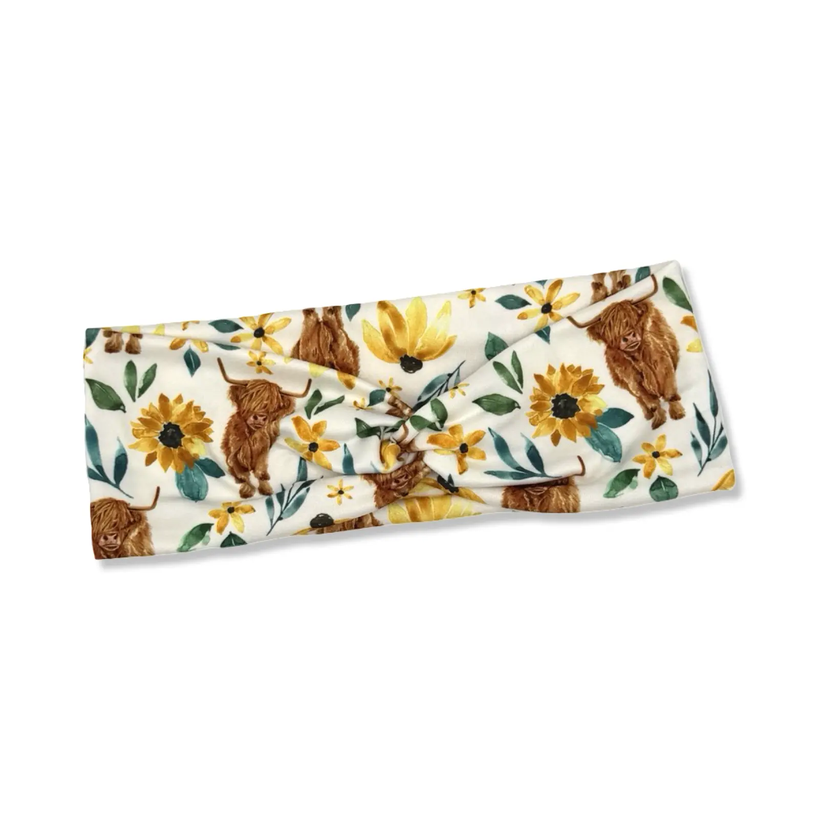 Highland Cows Knotted Headband