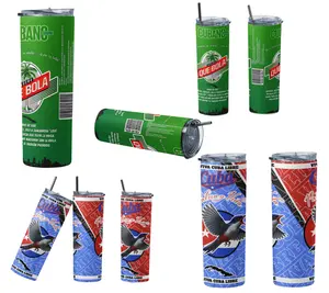 20oz Metal Insulated Tumbler "Asere Que Bola" Cuban Style Thermal Insulated Durable Stainless Steel Sublimated Design Leak Resistant Lid Perfect for Daily Use Gifts Parties and Collectors