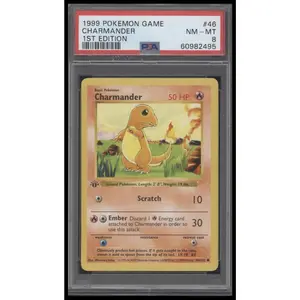 1999 Pokemon Game 1st Edition Charmander 8 PSA #46
