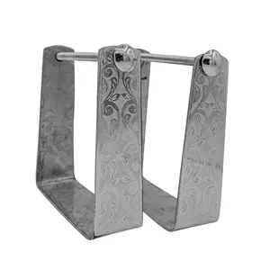 Simple Stainless Steel Charro Stirrups | Estribos Charros Acero Inoxidable