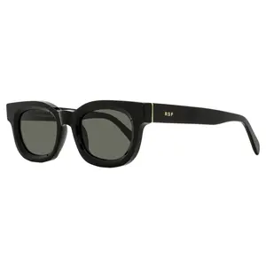 Retrosuperfuture Retro Oval Sunglasses Sempre DEJ Black 52mm