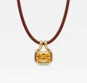 THE NAIA CITRINE PENDANT NECKLACE THE NAIA CITRINE PENDANT NECKLACE