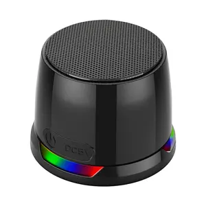 Portable Mini Speaker, Magnetic BluetoothSpeaker for Phone Stand & Kitche,Refrigerator, Anything Magnet, Gifts Black Audio Smartphone  Compact Metal Wireless