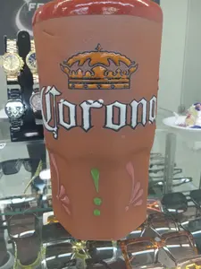 Corona Ceramic Accent Mug, Mexican Novelty Design Mug with Cup Organiser for Candy Storage