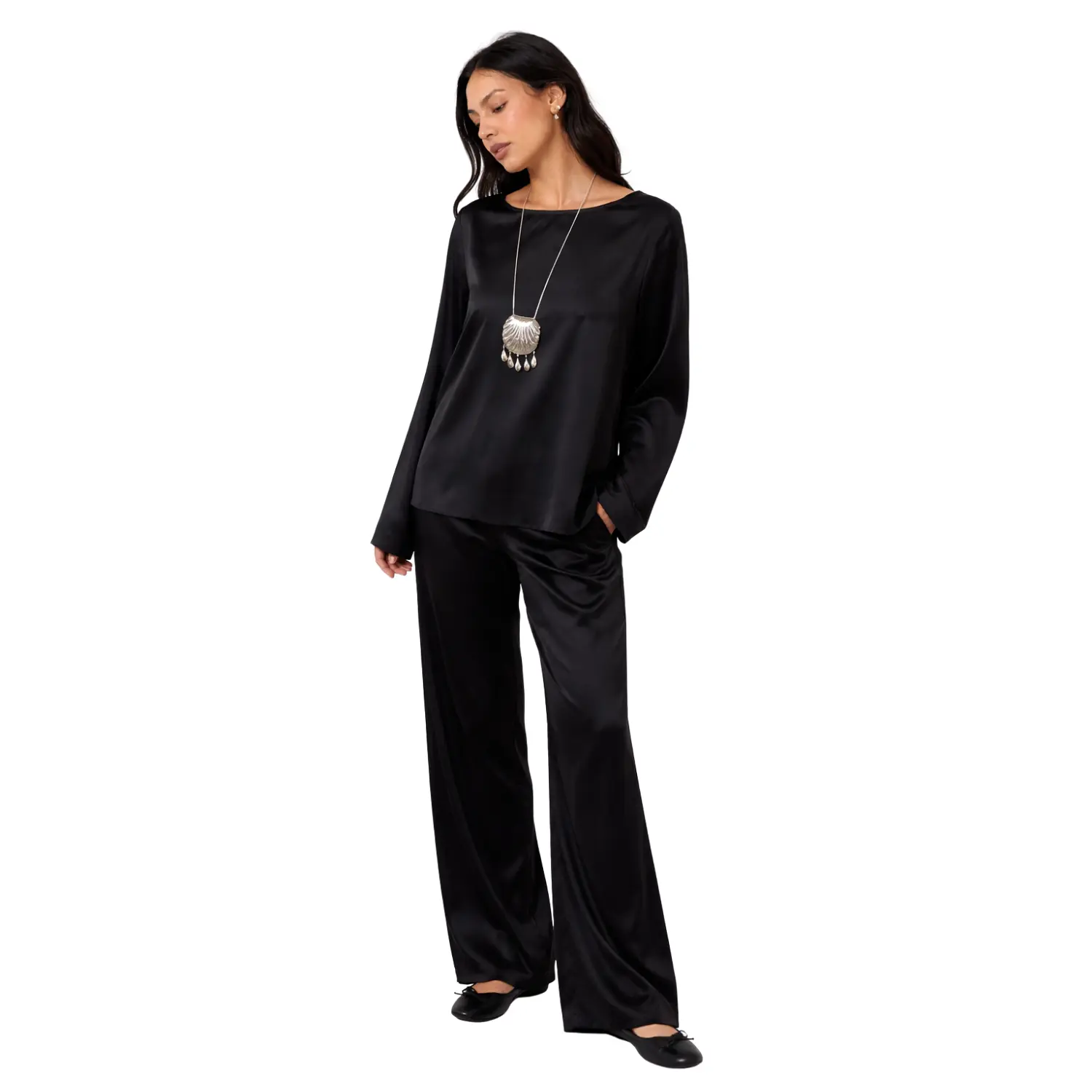 Midnight Satin Set