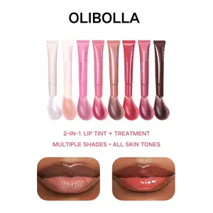 [OLIBOLLA Official] Peptide Lip Treatment: High-Shine Plumping Lip Glow Oil for Glazed Glass Lips, Hydrating & Nourishing Lip Gloss, Non-Sticky Finish 3-in-1 Glaze Holographic Shimmer Lipgloss tiktokshopspringglowup