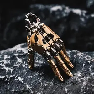 Mechanical Bionic Hand-Mechanical Necklace, Mechanical Pendant Robotic Charm