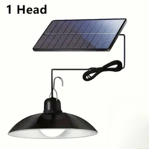 1 Set of Brand-new Solar Led Ceiling Lamps, Suitable for Both Outdoor and Indoor Solar-powered Led Ceiling Lamps. They Are Suitable for Waterproof Decorative Lighting in Rv Camping, Barns, Patios, Bedrooms, and Gardens (without Remote Control)