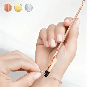 Sicbumi 2 in 1 Bracelet Helper Tool, Retractable Metal Jewelry Fastener for Easy Wear, Jewelry Accessories
