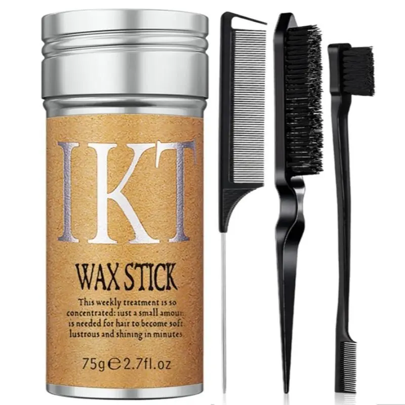 Hair Wax Stick, Wax Stick for Hair, Slick Stick for Hair Non-greasy Styling Hair Pomade Stick, Strong Hold Makes Hair Look Neat and Tidy（2.7 Ounce）