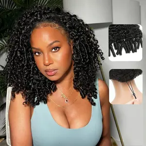 Burmese Curly 3 In 1 Half Wig Human Hair 200% Density Wear And Go Glueless Wigs Burmese Curly Human Hair For Women 18 20 Inch Seamless Flip Wig Invisible Hairline Beginner Friendly