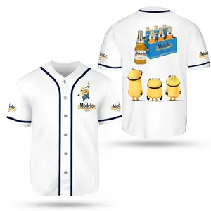 Trendy Modelo Especial Minions Beer Unisex Baseball Jerseys, Party Shirt, Halloween Gift For Beer Lovers