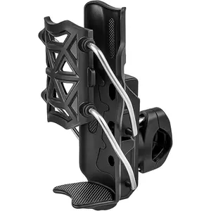 Compatible with Cycling and Motorcycle Cup Holders - Universal Bicycle/ATV/Boat Drink Holder, 360-Degree Rotation° Rotating fit (black)