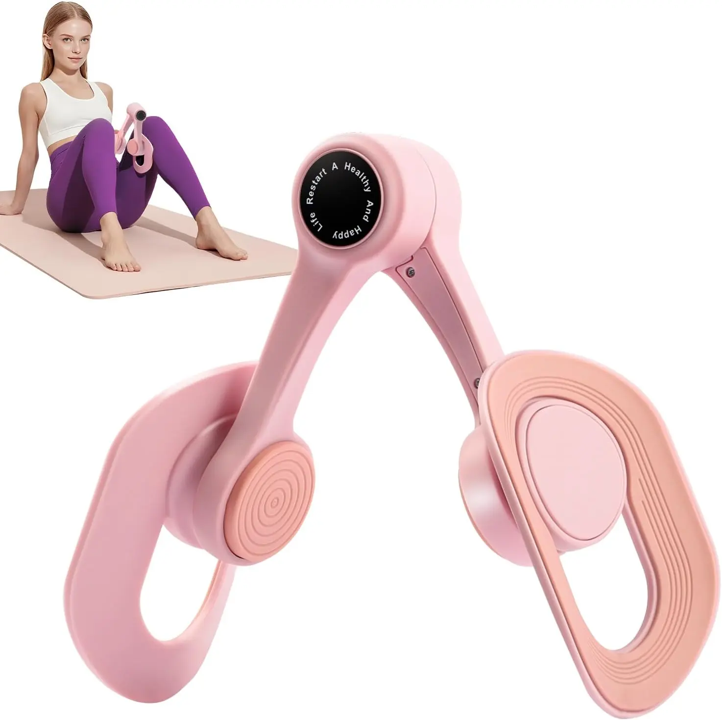 360° Adjustable Thigh Trainer for Women, Inner Thigh Exerciser, Leg & Hip Fitness Trainer, Resistance Exercise Equipment for Home Gym Workout