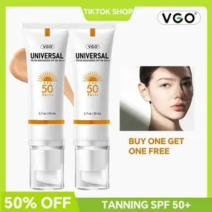 VGO sunscreen to prevent sunburn and tanning SPF 50+ Facial Skincare  Daily Relief Sunscreen