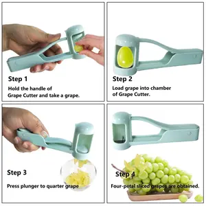 Grape Cutter Grape Slicer, Fruit Separator Tool, Fresh Grapes Chopper, Cherry Tomato Divider, Efficient Food Prep Aid, Fruit Vegetable Slicer