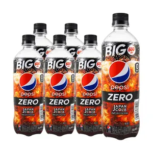 Suntory Pepsi Zero Sugar 600ml x 6 Pack - Zero Calorie, Zero Fat, Zero Sugar Japanese Cola Drink