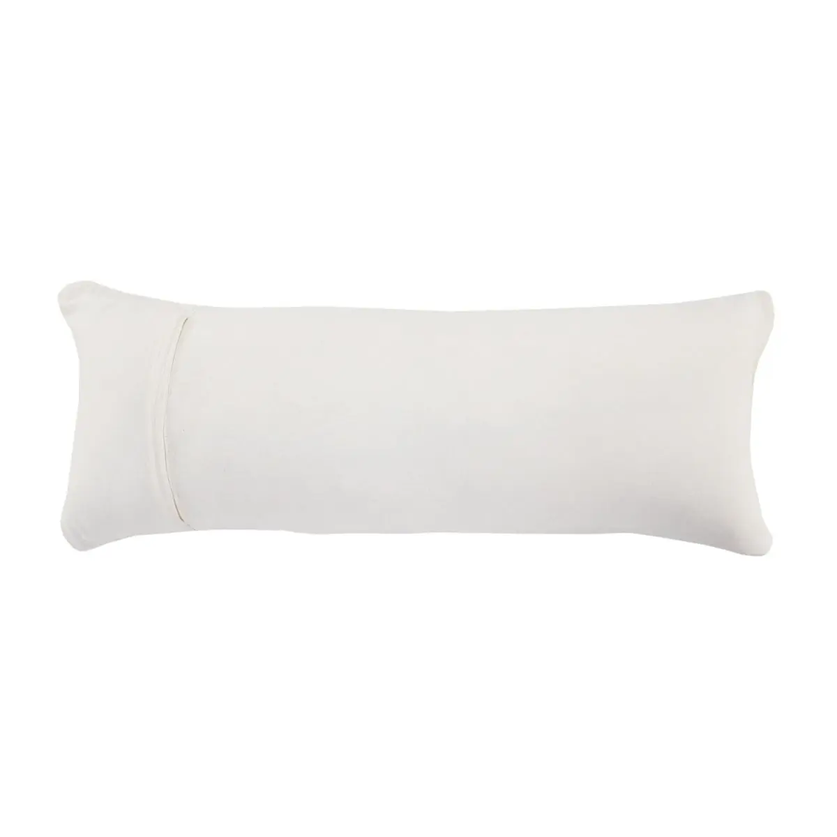 360 Stand Rectangular Zippered Polyester Blend Throw Pillow Set of 2 - 14x14x36 in. White, Geometric Print, Zippered Cover, Bohemian Vibe, Living Room Decor, Indoor Use