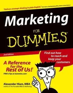 USED-Marketing For Dummies by Alexander Hiam (Paperback)