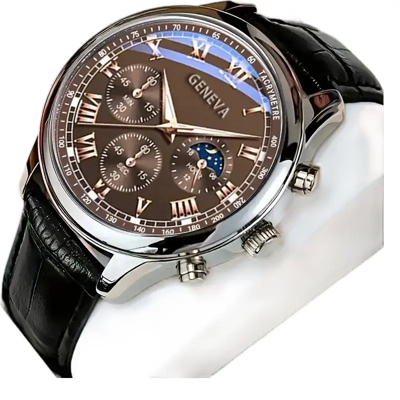 Men's Business Watch, Automatic Movement, Glass Quartz Display