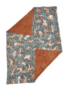 Deer Minky Kids Blanket