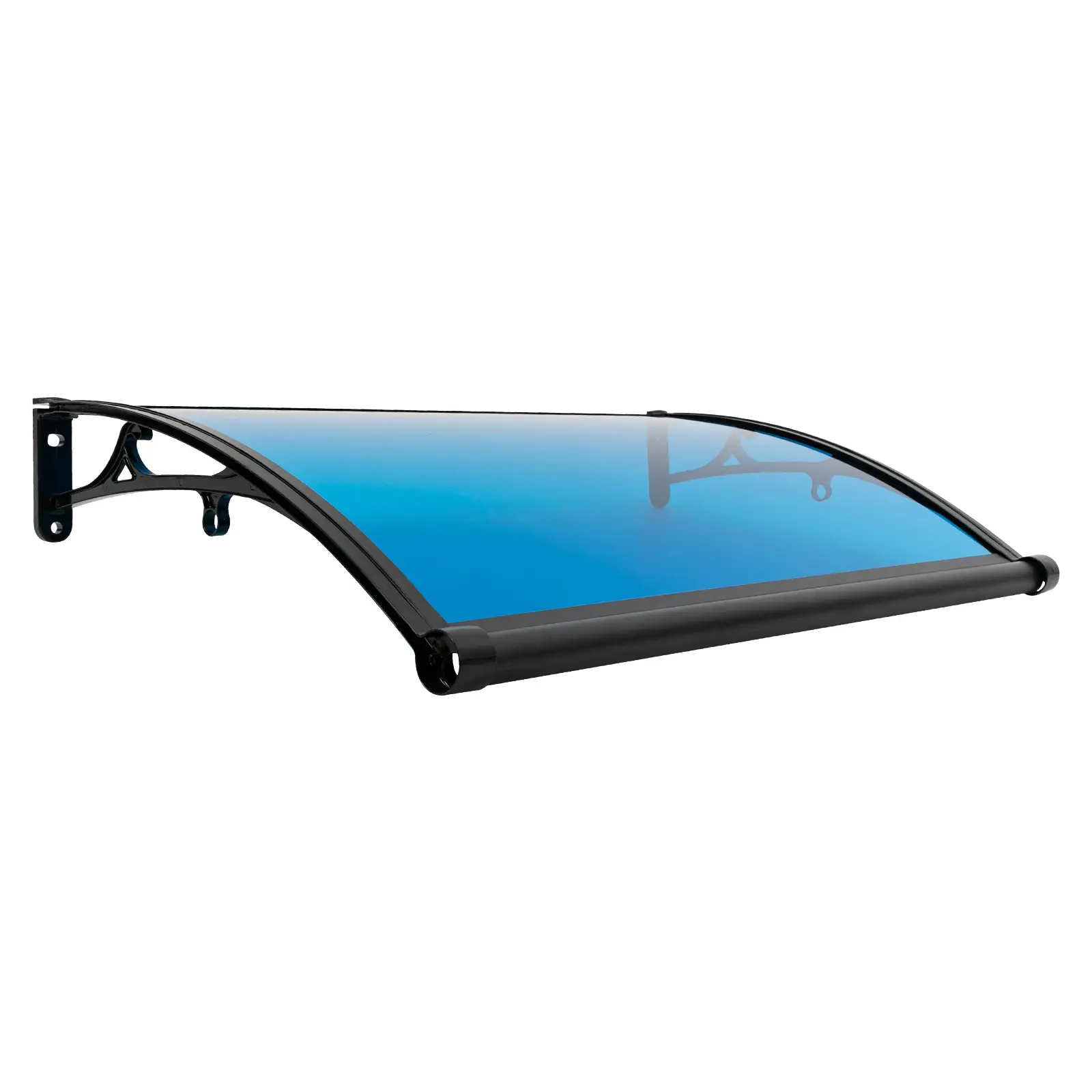 Wall-Mount Contemporary Sunshade Canopy Awning - Sturdy Aluminum Alloy, 40x24x5in, 50kg (110lbs) Capacity, PC Material, Water Resistant, Weatherproof, Adjustable Sun Protection for Patio, Sunshades for Patio