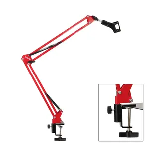 5Core Microphone Boom Arm Desk Mic Stand Adjustable Clamp Suspension Boom Stands RED Does not apply