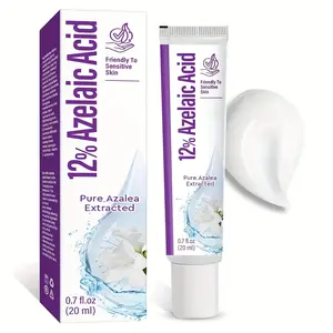12% Azelaic Acid Facial Cream Gentle Formula for Smooth Skin 20ml Pure Azalea Extract Vegan Friendly Non-Irritating Daily Use
