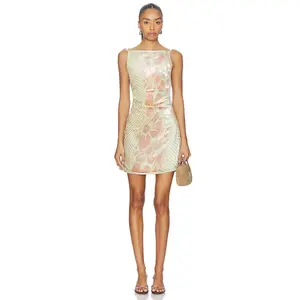 SIR. Ventura Mini Dress in Daisy Stripe