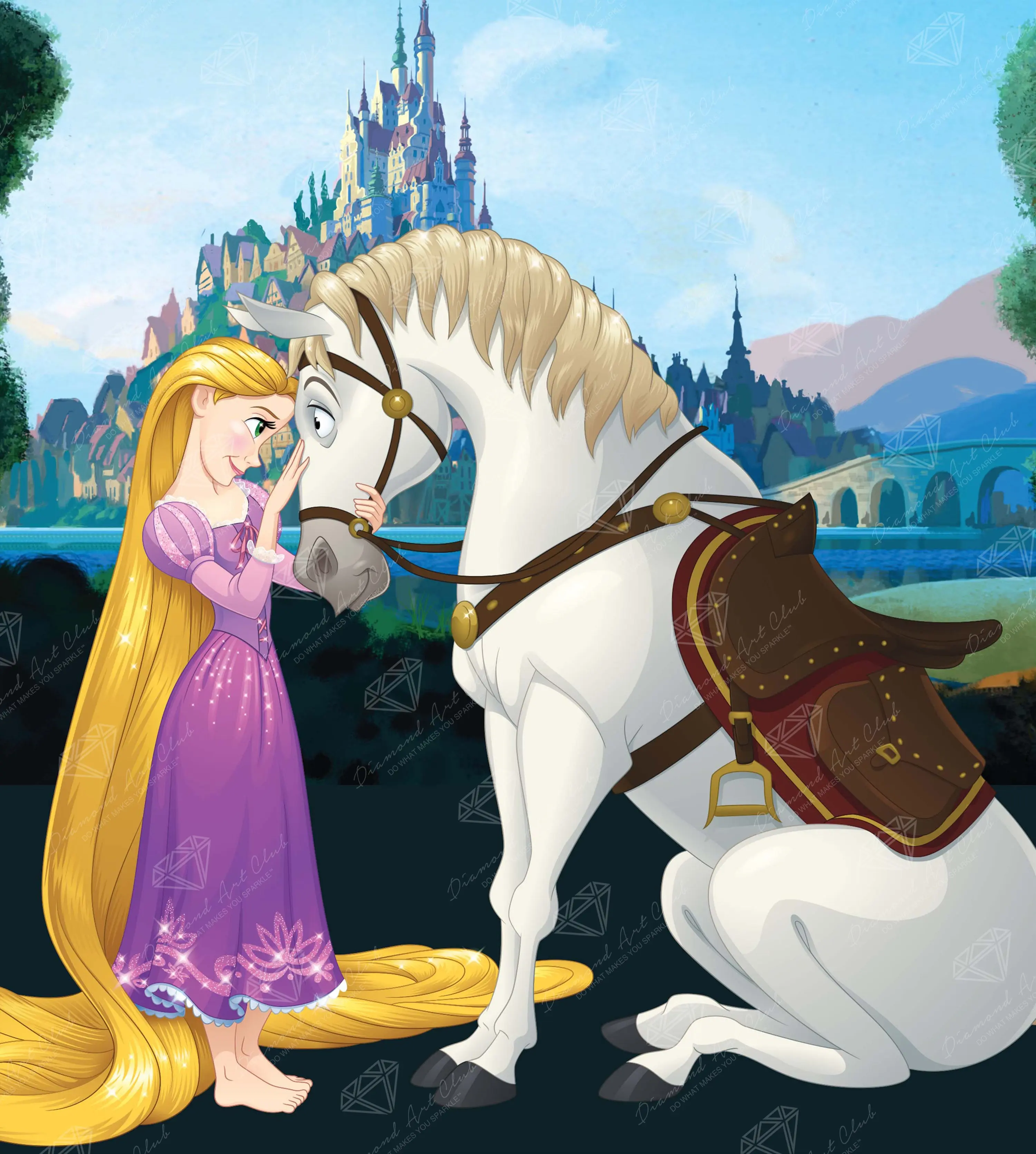 Diamond Art Club® Rapunzel and Maximus Diamond Painting Kit