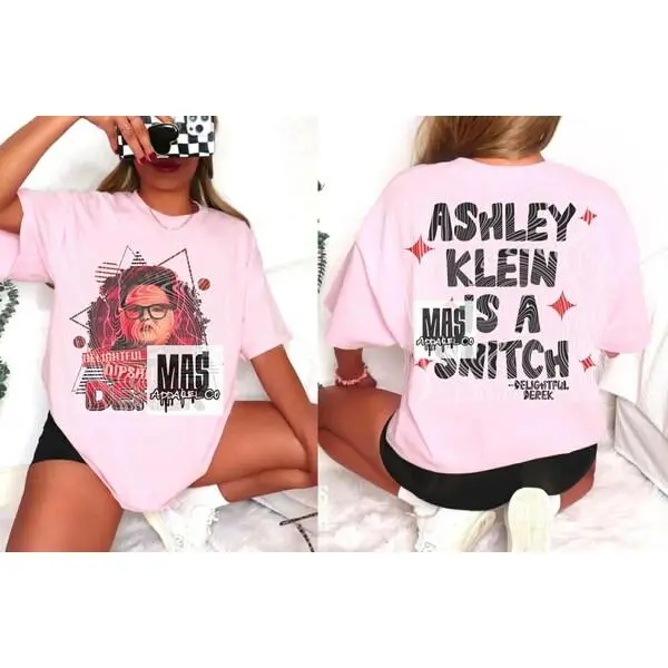 Delightful Derek graphic tshirt Ashley Klein snitch shirt